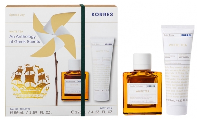 Korres Toaletna voda Bela Čaj 50 ml + Losjon za telo Bela Čaj 125 ml