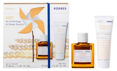 Korres Tualetinis Vanduo Cashmere Kumquat 50 ml + Kūno Losjonas Cashmere Kumquat 125 ml