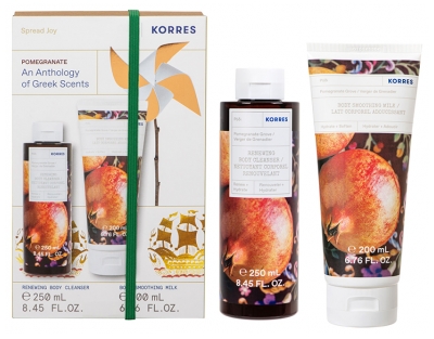 Korres Granaatappel Lichaamsmelk 200 ml + Granaatappel Douchegel 250 ml