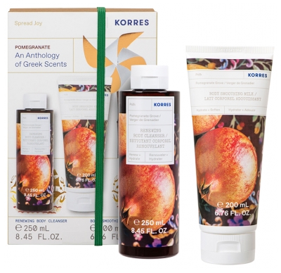 Korres Granaatappel Lichaamsmelk 200 ml + Granaatappel Douchegel 250 ml