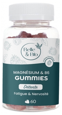 Belle & Bio Magnēzijs & Vitamīns B6 60 Gumijas