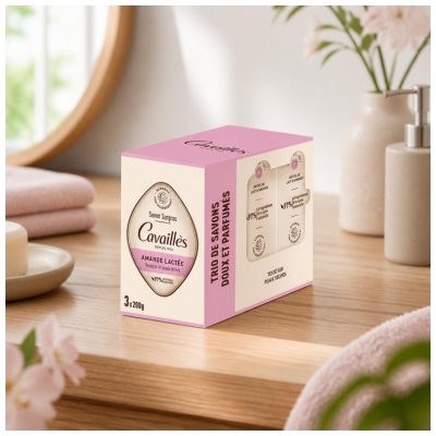 Cavaillès Savon Surgras Amande Lactée 3 x 200 gr