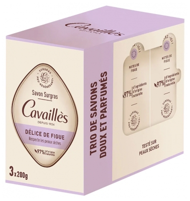 Cavaillès Surgras-Seife Délice de Figue 3 x 200 gr