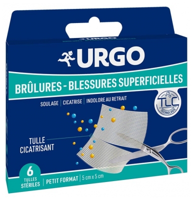 Urgo Brandwonden en Oppervlakkige Wonden 6 Steriele Tulles