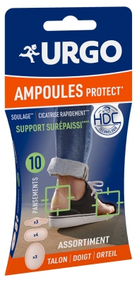 Urgo Blaarpleisters Protect Hiel Vinger Teen 10 Pleisters