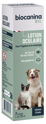 Biocanina Oeil Lotion Oculaire Chiens et Chats 135 ml