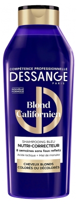 Dessange Kalifornijas Blondīns Zilais Uzturvielu Korektora Šampūns 280 ml