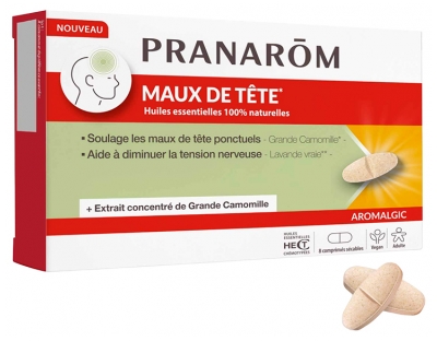Pranarôm Aromalgic Dores de Cabeça 8 Comprimidos
