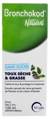Bronchokod Naturel Sirop Toux Sèche & Grasse 120 ml