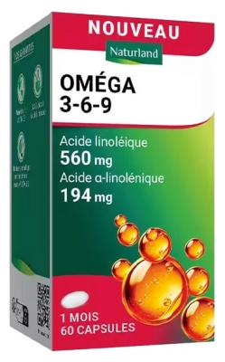 Naturland Oméga 3-6-9 60 Capsules