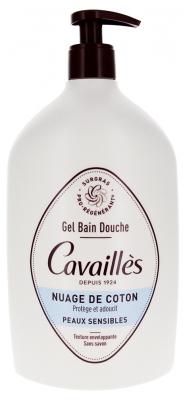 Cavaillès Gel Banho Duche Peles Sensíveis Flor de Algodão 1 L