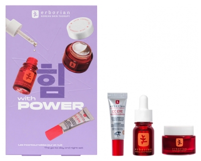 Erborian Con Set Power Essential Día y Noche - Tinte: Dorado