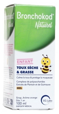 Bronchokod Naturel Vaikams Sirupas Sausiam ir Drėgnam Kosuliui 100 ml