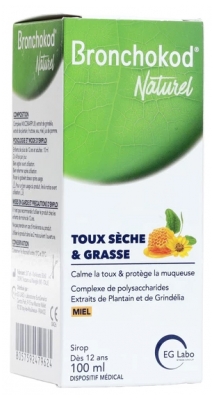 Bronchokod Naturel Sauso & Šlapio Kosulio Sirupas 100 ml
