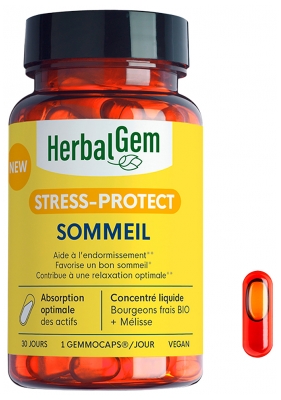 HerbalGem Stresas Apsauga Miegas 30 Gemmocaps