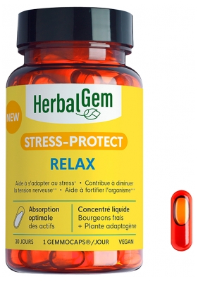 HerbalGem Streso Apsauga Atsipalaidavimas 30 Gemmokapsulių