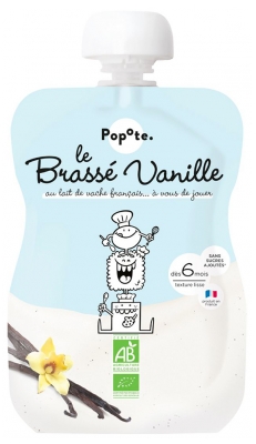 Popote Knijpzak Le Brassé Vanille Puree Vanaf 6 Maanden Bio 100 g