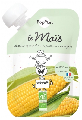 Popote Drikkeflaske Majs Mos Fra 4/6 Måneder Øko 120 g