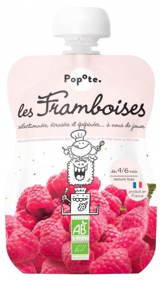 Popote Gourde Les Framboises Compote Dès 4/6 Mois Bio 120 g