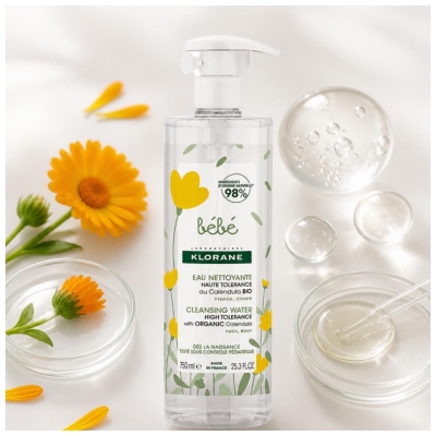 Água de Limpeza Klorane Bebé 750 ml
