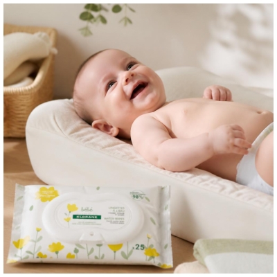 Klorane Bébé 25 Vettä sisältävät liinat