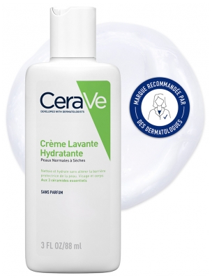 CeraVe Crème Hydratante Visage 52 ml + Crème Lavante Hydratante 88 ml + Chaussettes Offertes