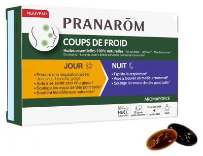 Pranarôm Aromaforce Kulde & Forkølelse 10 Dags Kapsler + 5 Nats Kapsler