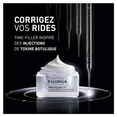 Filorga TIME-FILLER 5XP Gel-Crème Correction Tous Types de Rides 50 ml + Routine Anti-Rides Offerte