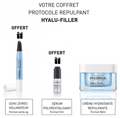 Filorga HYALU-FILLER Crème Hydratante Repulpante 50 ml + Routine Repulpante Offerte