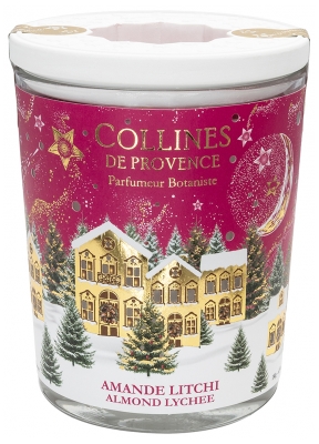Collines de Provence Świeca Bożonarodzeniowa 180 g - Zapach: Almond Litchi