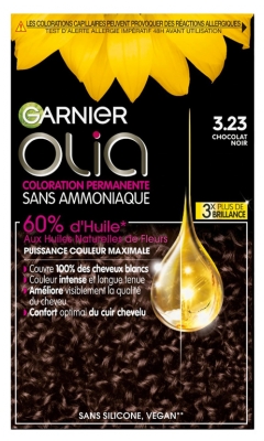 Garnier Olia Vopsea de Păr Permanentă Fără Amoniac 120 g - Culoare: 3.23 Ciocolat? neagr?