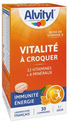 Alvityl Vitalidad Inmunidad Energía 30 Comprimidos para Masticar