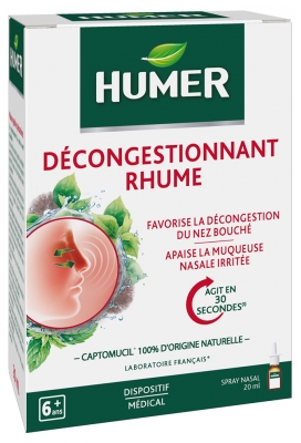 Humer Spray Nazal Decongestiv pentru Răceală 20 ml