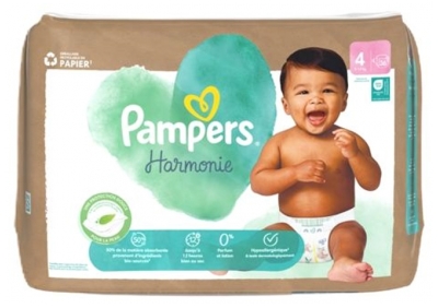 Pampers Armonia 36 Pannolini Taglia 4 Confezione Riciclata (9-14 kg)