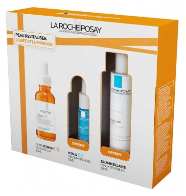 La Roche-Posay Siero Puro Antirughe Alla Vitamina C12 30 ml + Routine Pelle Rivitalizzata in Omaggio