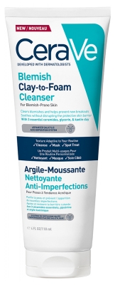 CeraVe Argilă Spumantă Curățare Anti-Imperfecțiuni 118 ml