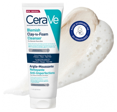 CeraVe Argilla Schiumogena Detergente Anti-Imperfezioni 118 ml