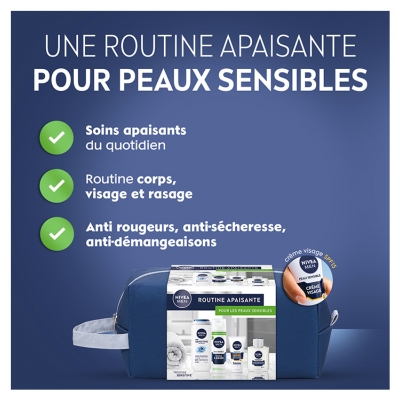 Nivea Men Trousse Routine Apaisante Pour les Peaux Sensibles