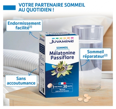 Juvamine Mélatonine Passiflore 30 Comprimés