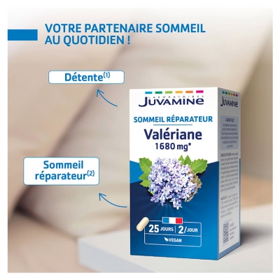 Juvamine Valériane 1680 mg 50 Gélules