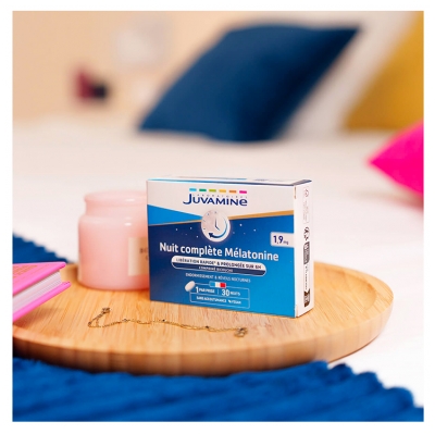 Juvamine Noite Completa Melatonina 1,9 mg 30 Comprimidos Bi-Camadas