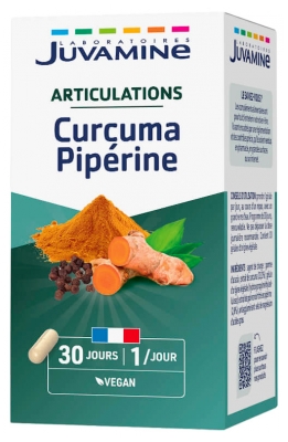 Juvamine Articulaciones Cúrcuma Piperina 30 Cápsulas