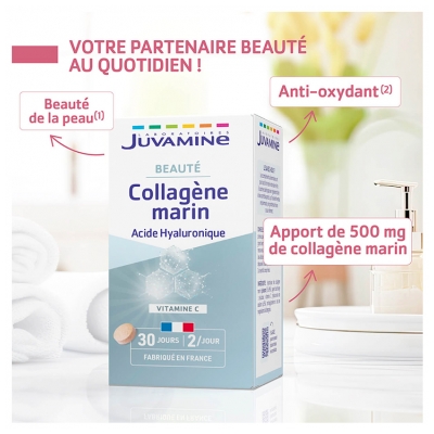 Juvamine Collagène Marin Acide Hyaluronique 60 Comprimés
