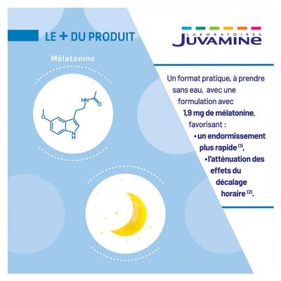 Juvamine Mélatonine Flash 1,9 mg 60 comprimés
