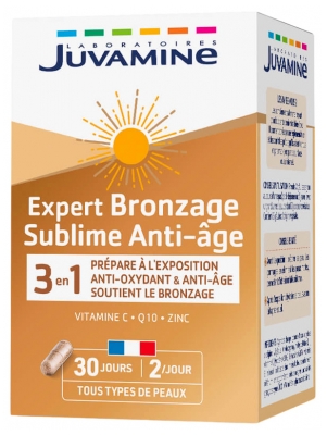 Juvamine Expert Bronzeamento Sublime Antienvelhecimento 3em1 60 Cápsulas