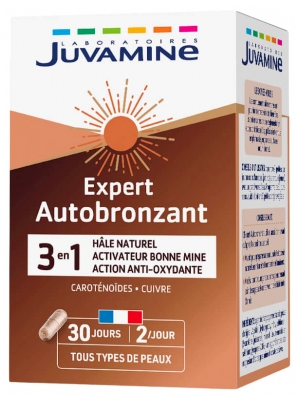 Juvamine Expert Autobronceador 3en1 60 Cápsulas
