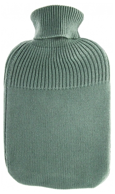 Bolsa de Água Quente Soframar Fashy com Capa de Tricô Removível 2 L - Cor: Verde