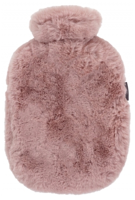 Soframar Fashy Warmwaterkruik met Afneembare Bontlook Hoes 2 L - Kleur: Roos