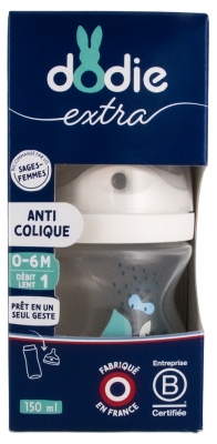 Dodie Perforowana Butelka do Karmienia Antykolkowa 150 ml 0-6 Miesięcy
