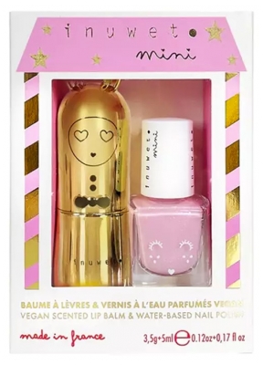 Inuwet Coffret Baume à Lèvres 3,5 g + Vernis Parfumé à l'Eau Pastèque 5 ml